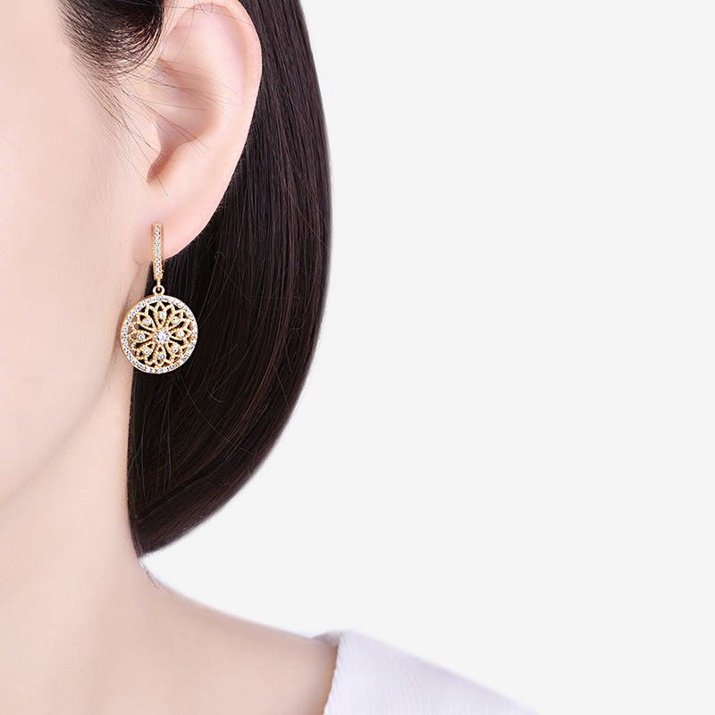 Round Diamond Earrings