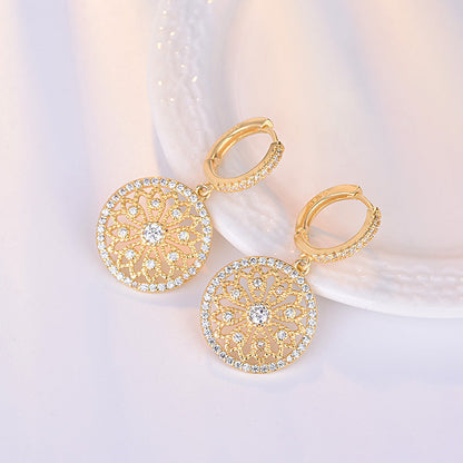 Round Diamond Earrings