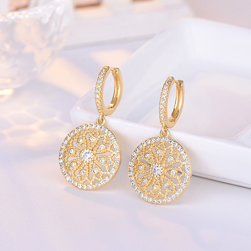 Round Diamond Earrings