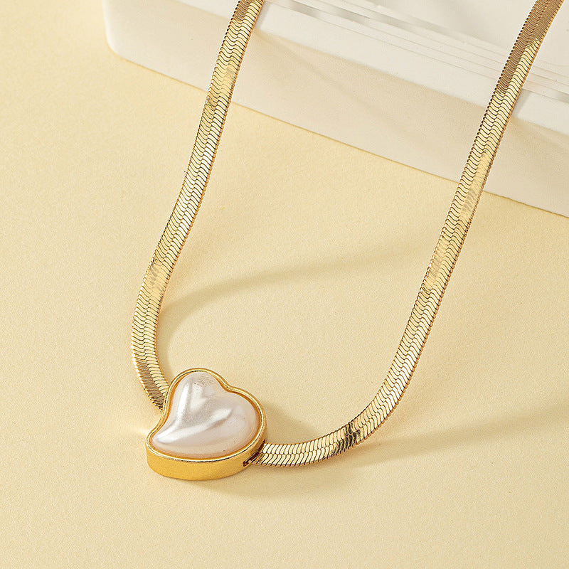 Snake Bone Pearl Necklace