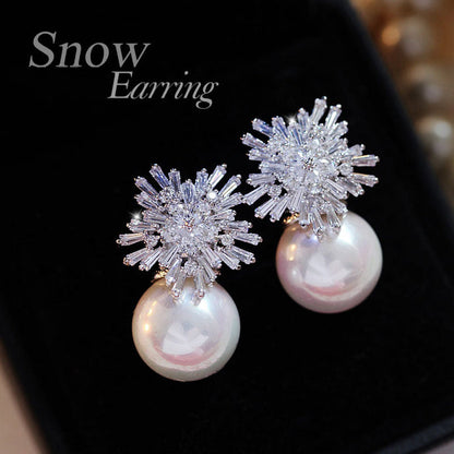Crystal Pearl Earrings